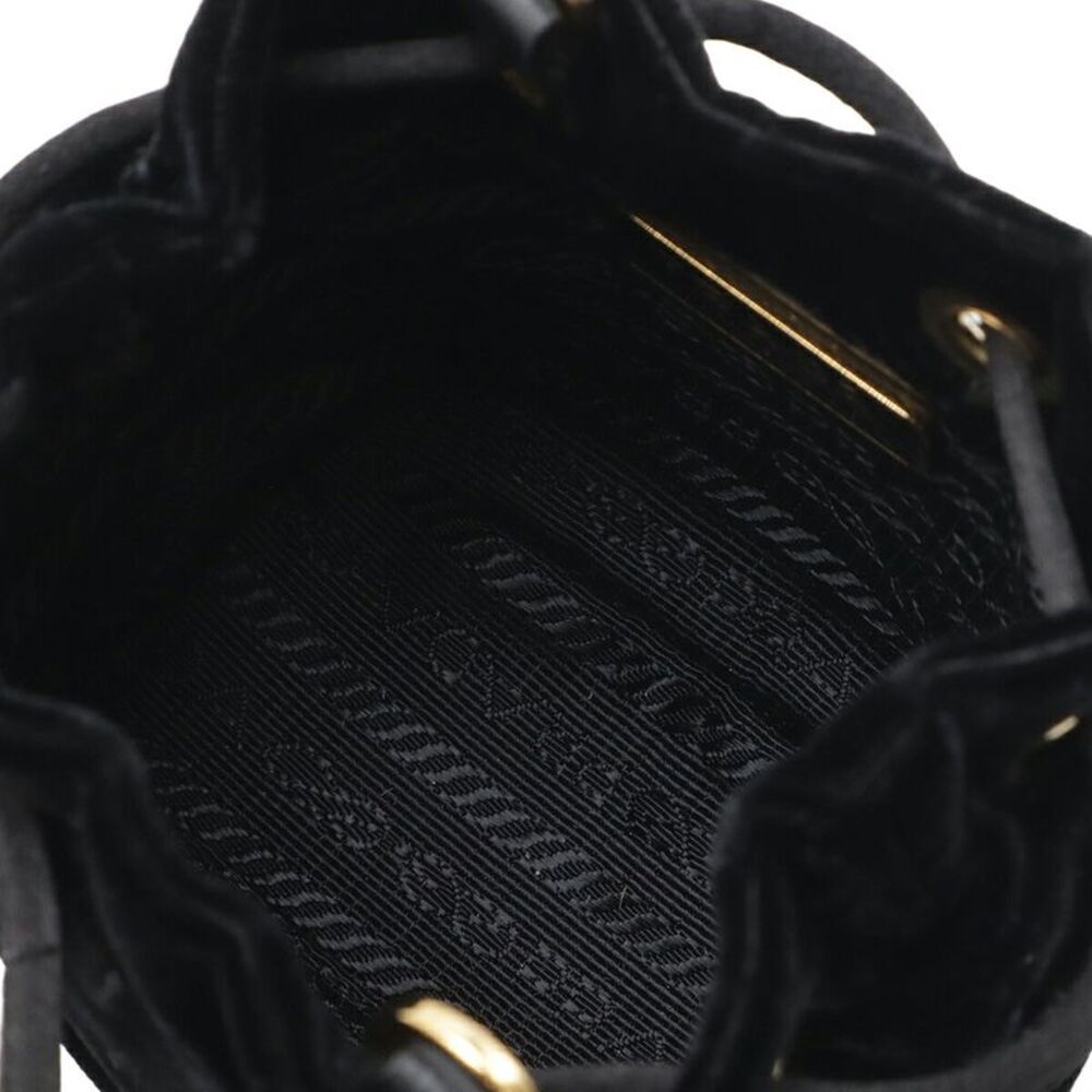 Prada Triangle Logo Velvet Pouch - Picture 8 of 9